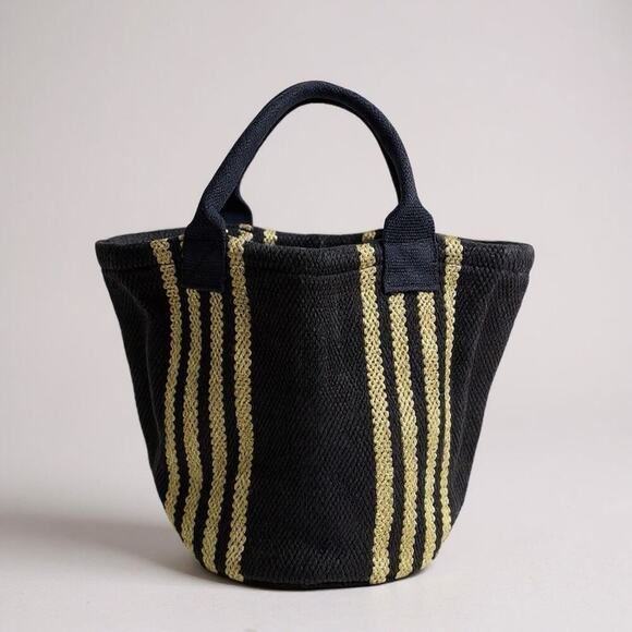 Urban Outfitters Handbags - Urban Outfitters Yarn Woven Canvas Tote Bag Black Beach Vacation Resort Boho